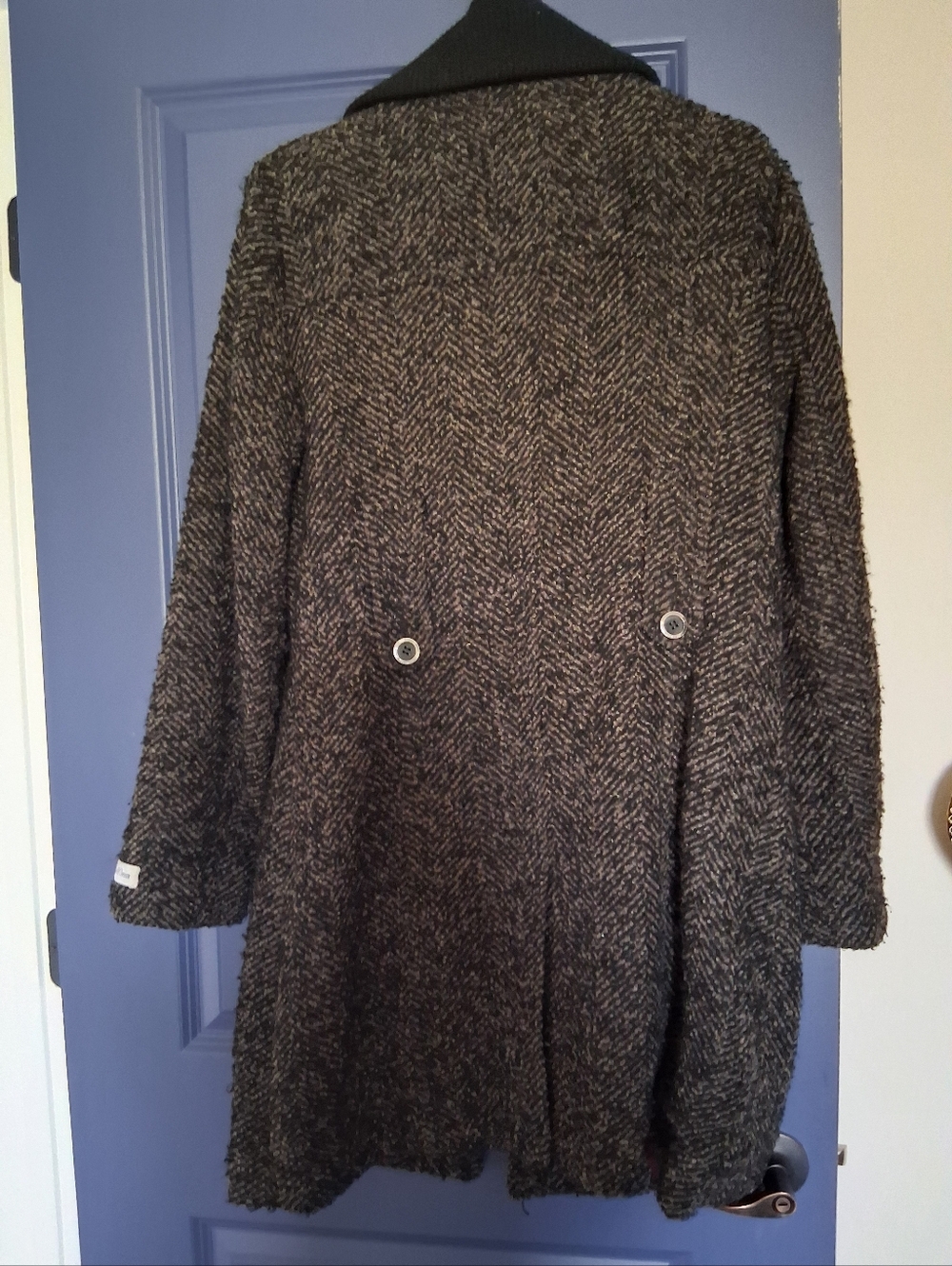 Calvin Klein Collection Black and Gray Trench Coat